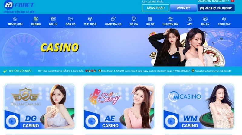 F8BET với giao diện chuyên nghiệp