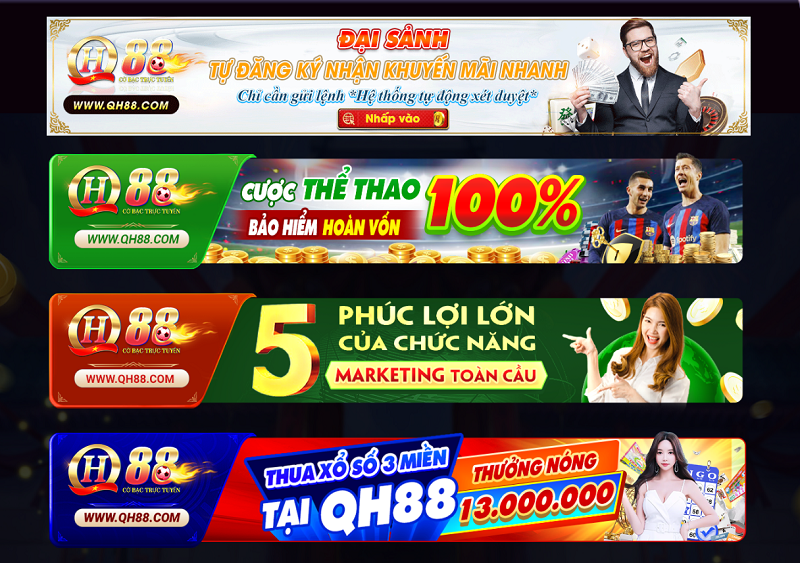 Khuyến Mãi QH88 "Hoàn Trả Thua Cược Thể Thao Lên Đến 10,000,000"