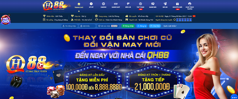 Khuyến Mãi "Thay Đổi Nhà Cái Đến Với QH88 Nhận Phần Thưởng 21,000,000"