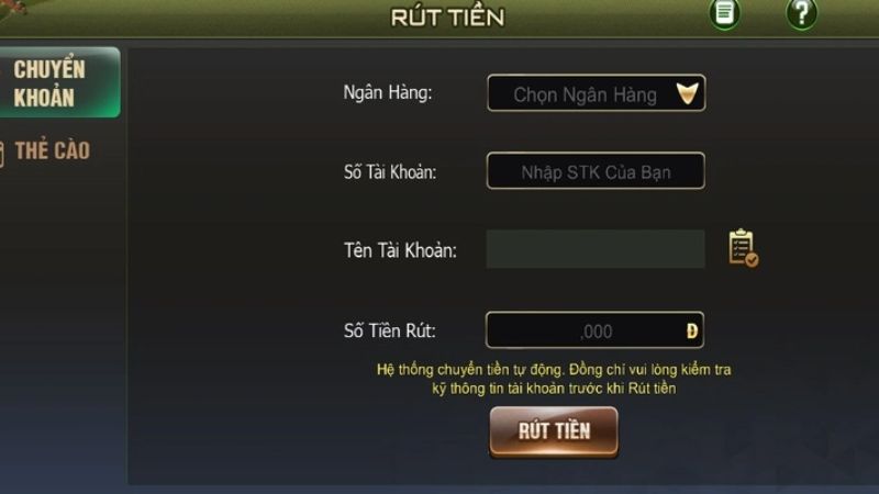 Lưu ý quan trọng khi rút tiền B52 để đảm bảo an toàn